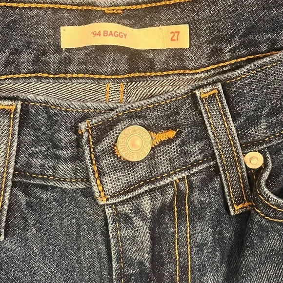 🌺LEVIS WOMEN’S 94 BAGGY JEANS SIZE 27/4🌺 - Picture 5 of 6